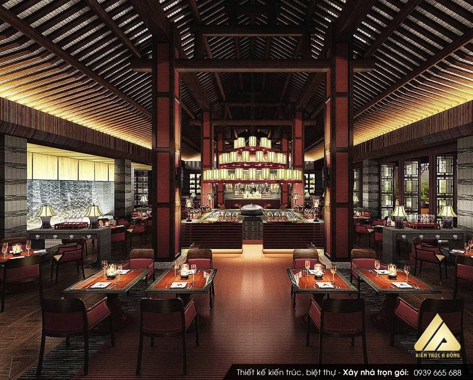 Mẫu thiết kế nhà hàng ăn uống Quê  Hương tại TP Hồ Chí Minh