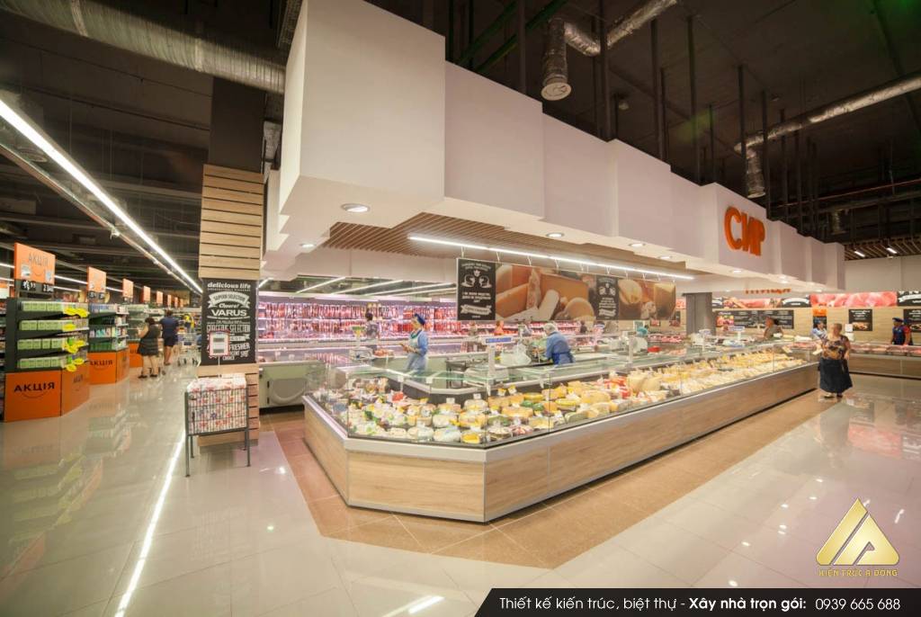Mẫu thiết kế siêu thị đẹp, hiện đại tại TP Bắc Giang