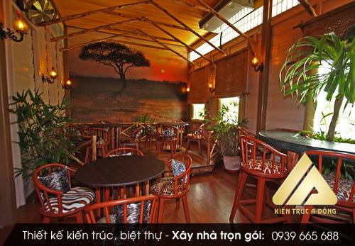 Mẫu thiết kế quán cafe vườn độc đáo, quán Cafe Garden