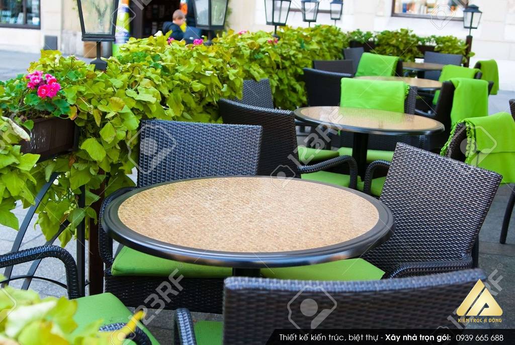 Mẫu thiết kế quán cafe vườn độc đáo, quán Cafe Garden