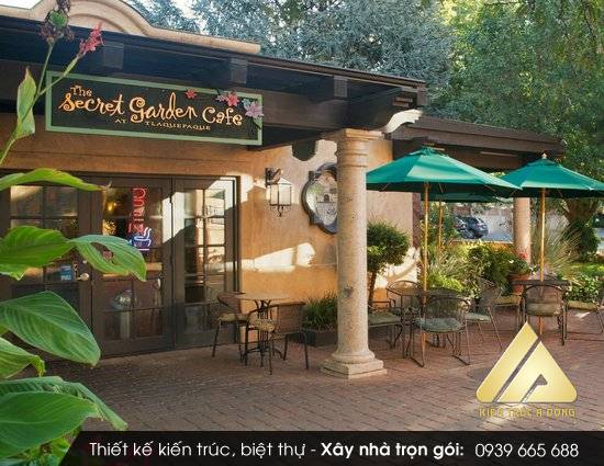 Mẫu thiết kế quán cafe sân vườn đẹp - quán Cafe Billiards