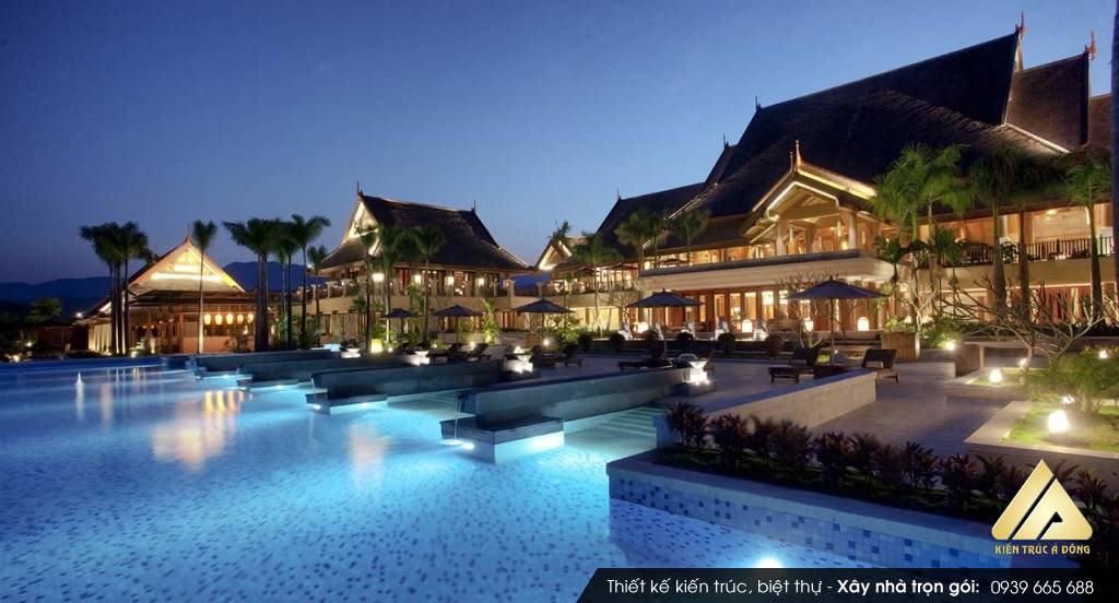 Thiết kế sân vườn resort