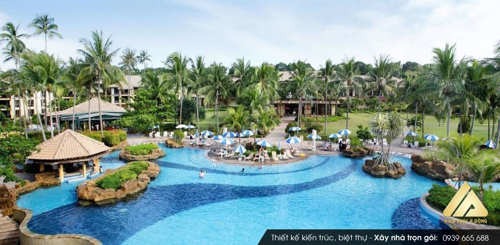 Thiết kế sân vườn resort