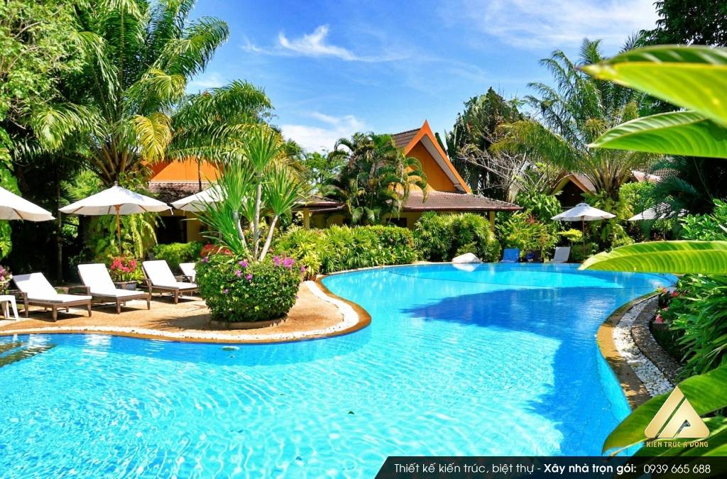 Thiết kế sân vườn resort