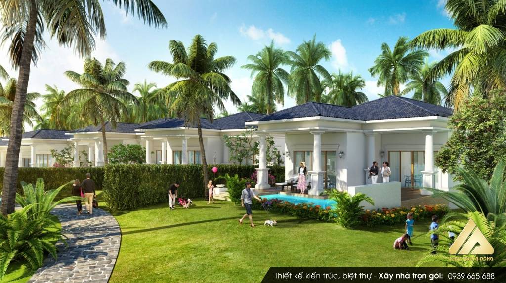 Mẫu biệt thự vườn 1 tầng