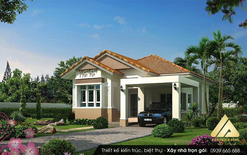 Mẫu biệt thự 1 tầng đẹp