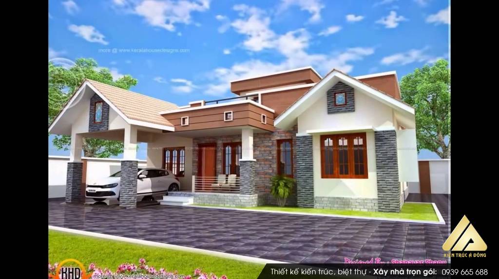 Mẫu biệt thự 1 tầng đẹp