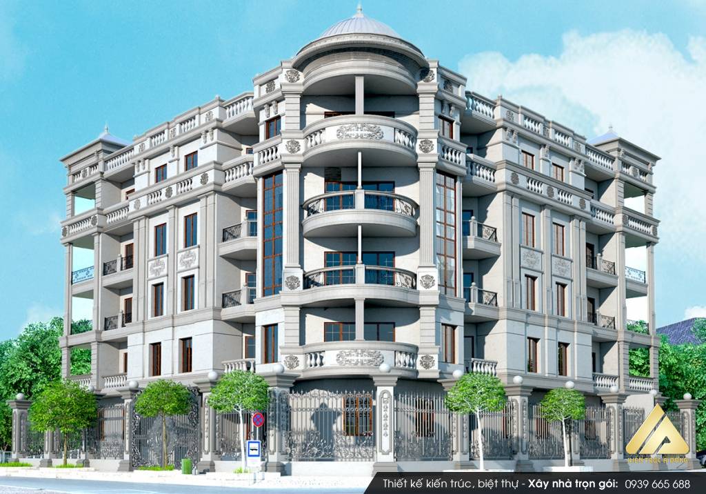 Thiết kế biệt thự 5 tầng