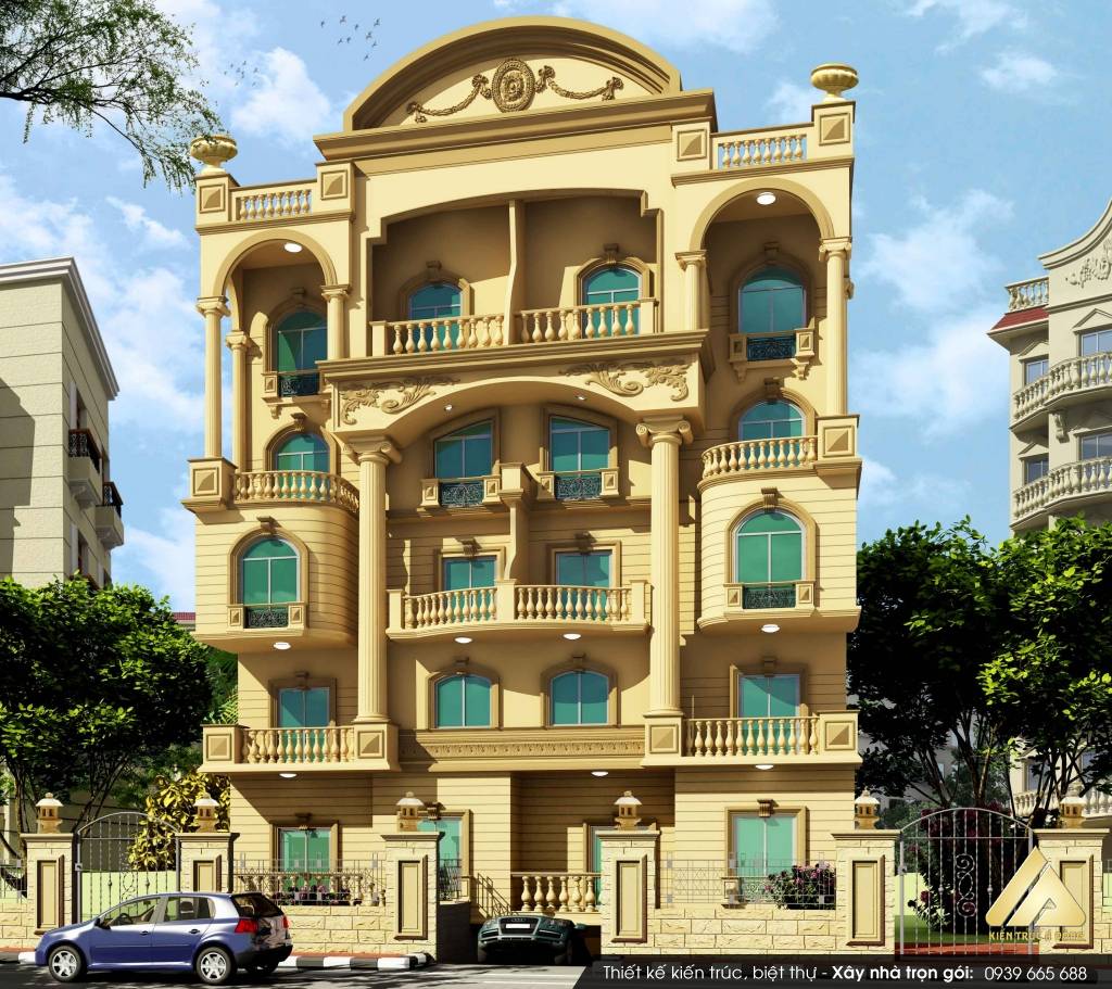 Thiết kế biệt thự 5 tầng