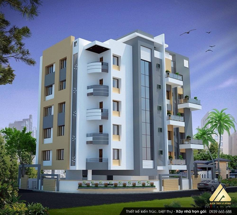 Thiết kế biệt thự 5 tầng