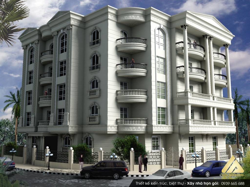 Thiết kế biệt thự 5 tầng
