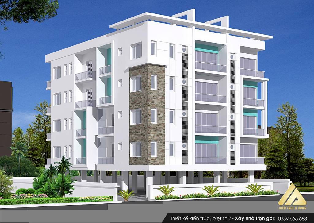 Thiết kế biệt thự 5 tầng