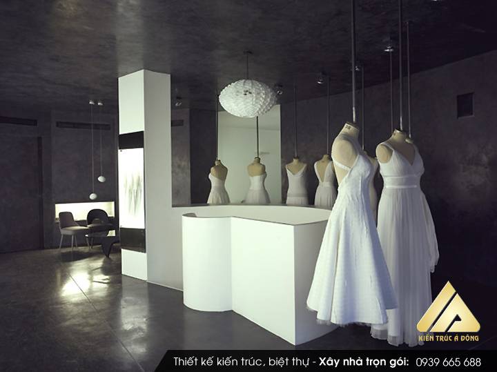 Mẫu nội thất showroom áo cưới