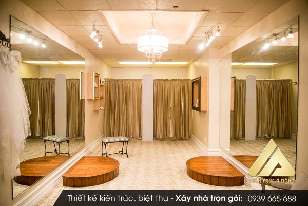 Mẫu nội thất showroom áo cưới