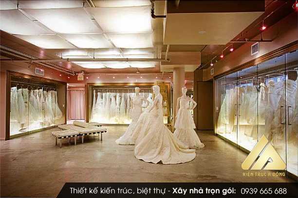 Mẫu nội thất showroom áo cưới