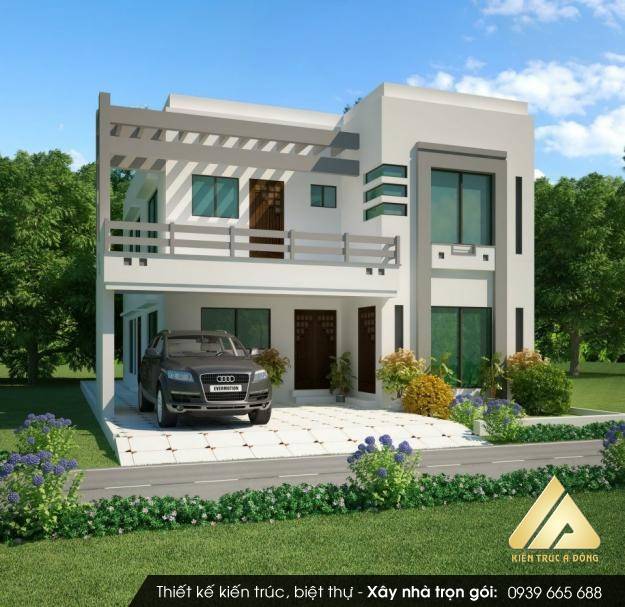 Mẫu nhà ống 2 tầng