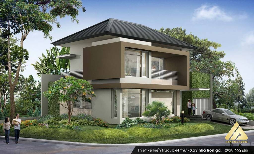 Mẫu nhà ống 2 tầng