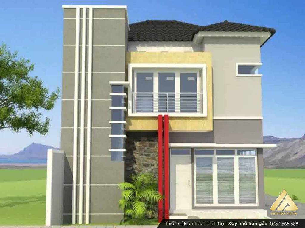 Mẫu nhà ống 2 tầng