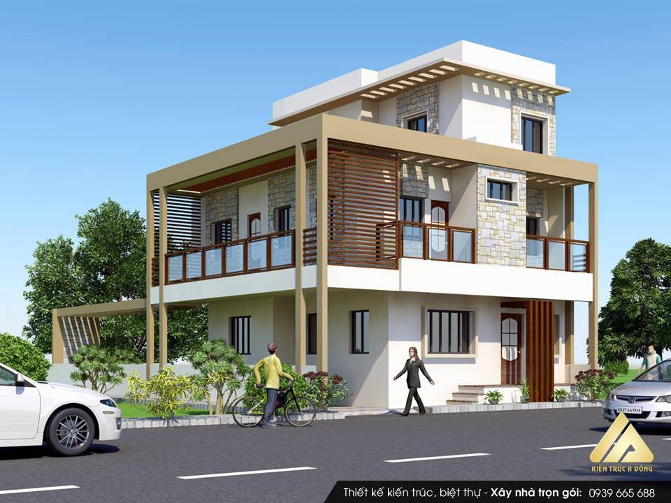 Mẫu nhà ống 2 tầng