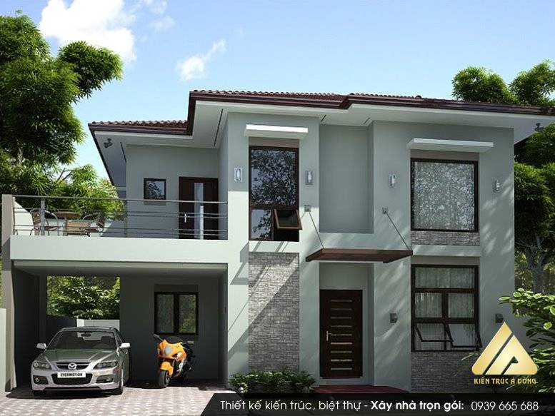 Mẫu nhà ống 2 tầng