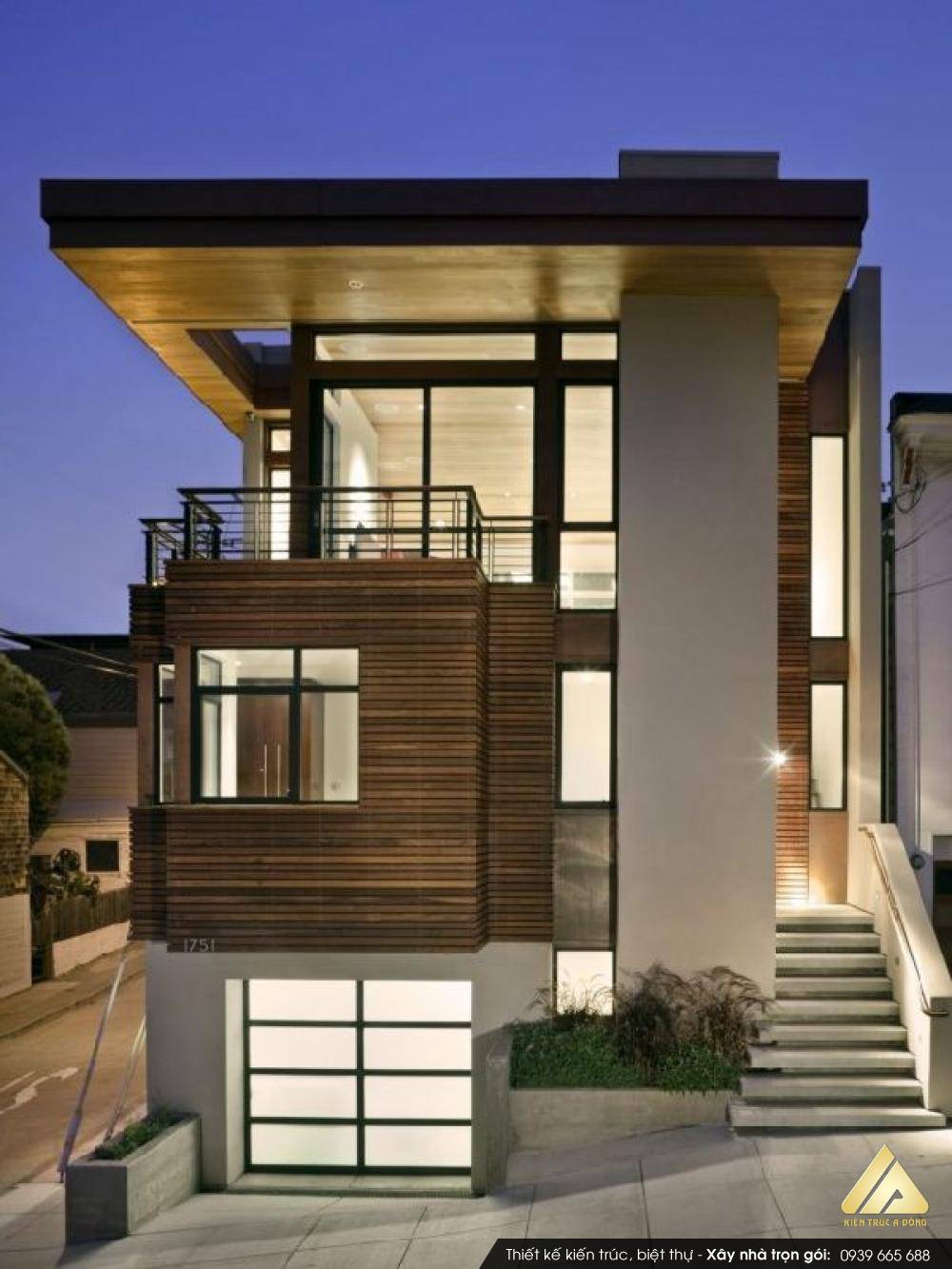 Mẫu nhà ống 2 tầng