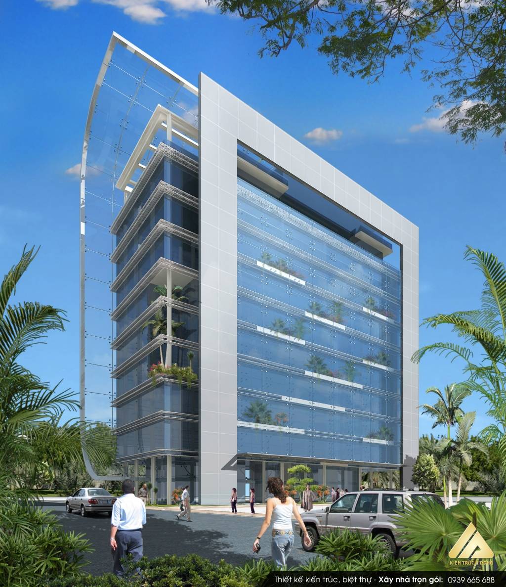 Mẫu tòa nhà văn phòng 10 tầng