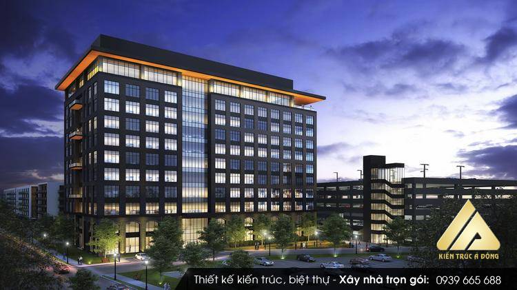 Mẫu tòa nhà văn phòng 10 tầng