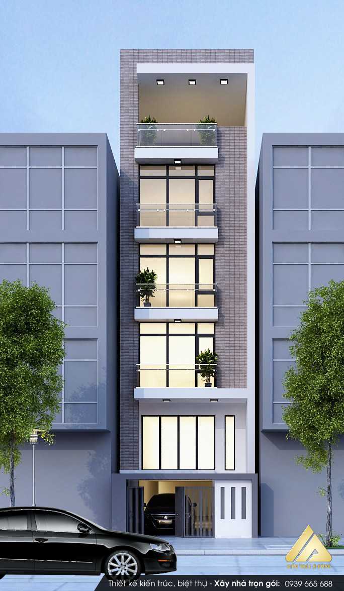 Mẫu nhà ống 6 tầng