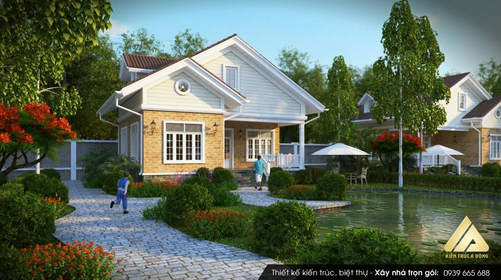 Mẫu biệt thự 1 tầng 5 phòng ngủ
