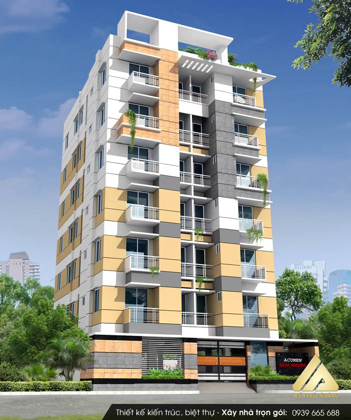 Mẫu biệt thự 7 tầng