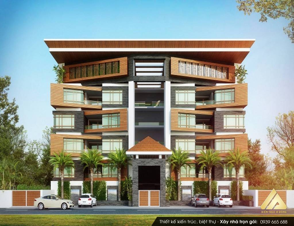 Mẫu biệt thự 6 tầng