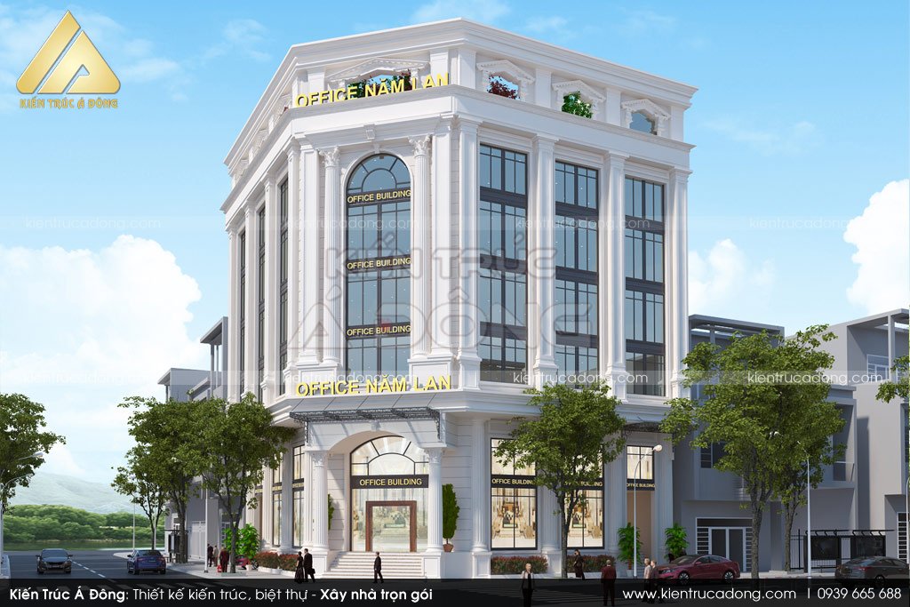Thiết kế toà nhà văn phòng 7 tầng tại Thạch Thất - Hà Nội