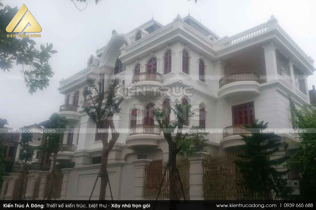 Mẫu thiết kế biệt thự cổ điển 3 tầng tại Bắc Ninh