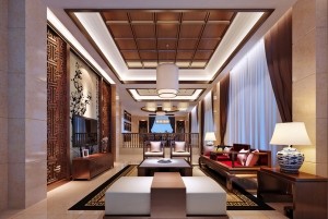 Mẫu thiết kế nội thất biệt thự sang trọng phong cách Á Đông