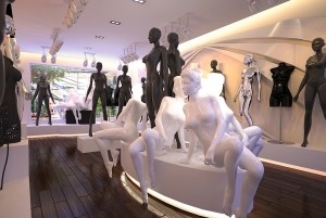 Thiết kế nội thất showroom cửa hàng đẹp, hiện đại