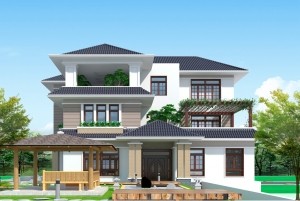 Mẫu biệt thự đẹp hiện đại 3 tầng tại Bắc Ninh