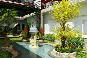 Mẫu thiết kế sân vườn biệt thự đẹp, hiện đại tại Hải Phòng