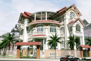 Mẫu nhà đẹp thiết kế biệt thự 3 tầng hiện đại tại Nha Trang