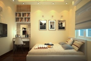 Mẫu nội thất nhà chung cư 65m2 đẹp tinh tế ở đô thị Kim Văn