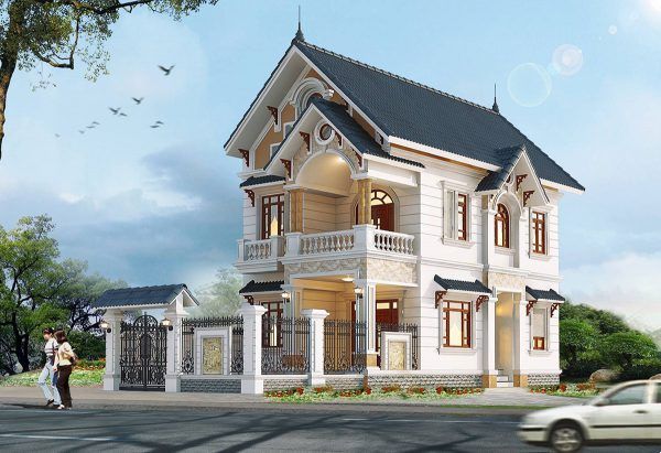 Thiết kế biệt thự mái thái ưa chuộng trong năm 2021