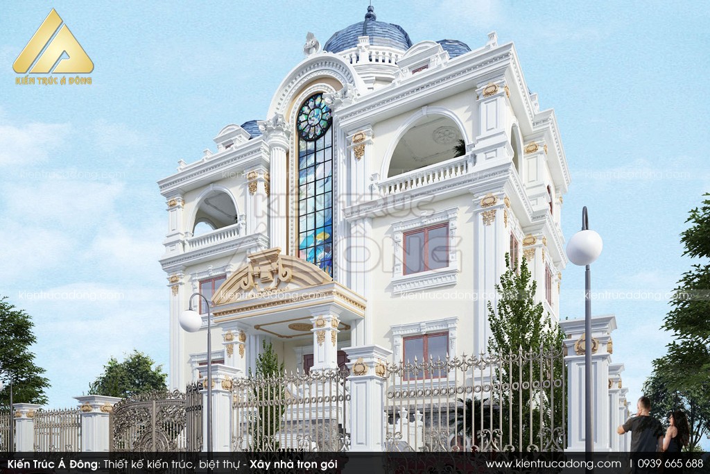 Chia sẻ 100 mẫu biệt thự cổ điển độc đáo > Mẫu thiết kế biệt thự 3 tầng tại Đà nẵng