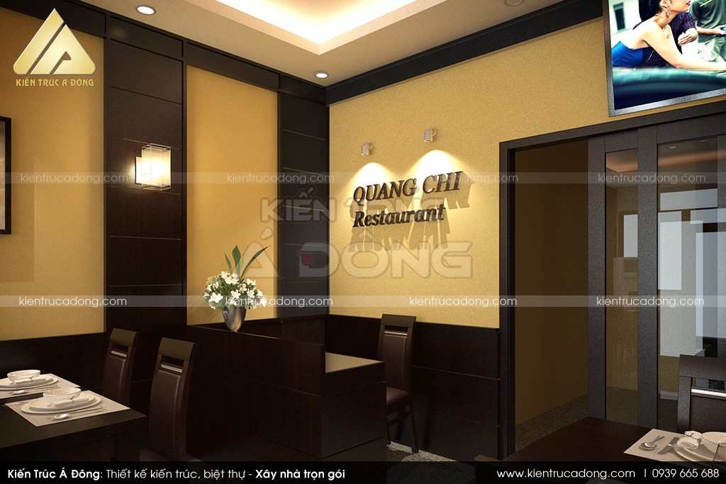 Thiết kế nội thất nhà hàng Quang Chi tại Hà Nội