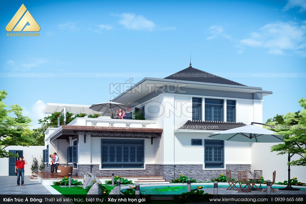 Mẫu biệt thự 2 tầng hiện đại đẹp tại Hải Phòng
