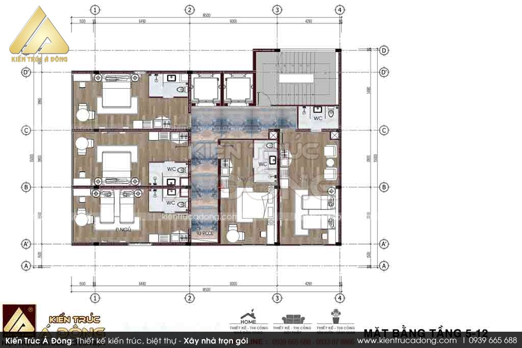 Mẫu thiết kế khách sạn 3 sao tại Đà Nẵng