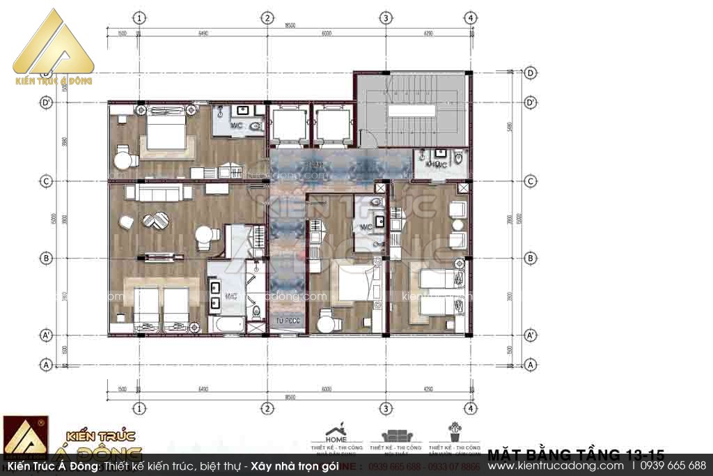 Mẫu thiết kế khách sạn 3 sao tại Đà Nẵng