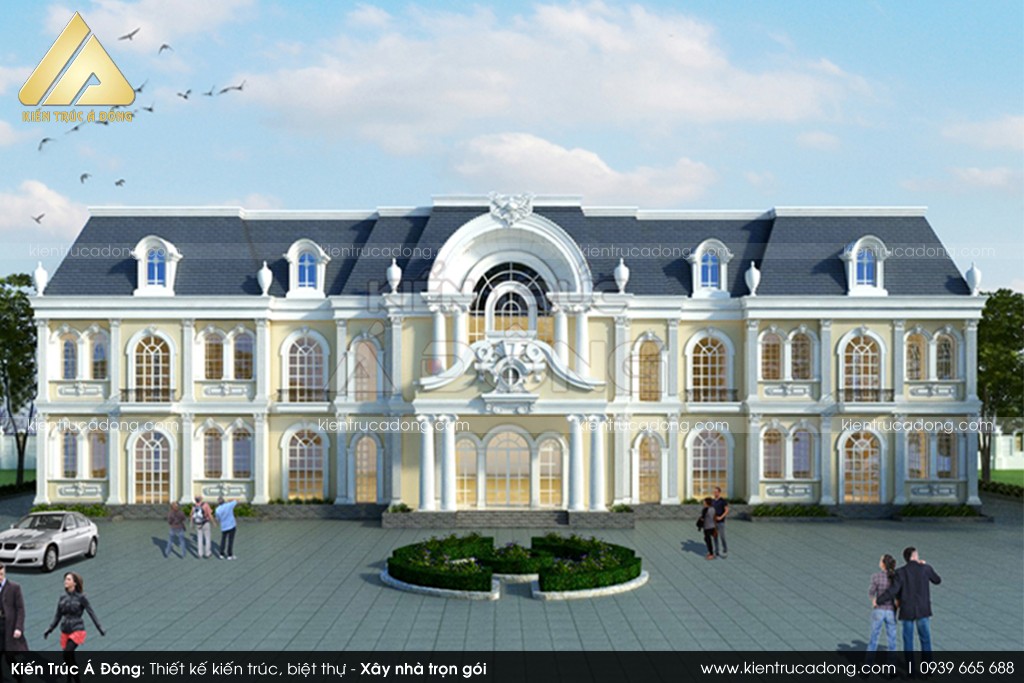 Mẫu biệt thự kiểu Pháp