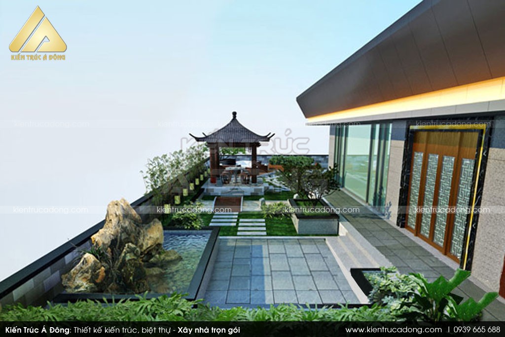 Mẫu thiết kế sân vườn trên sân thượng TP Hồ Chí Minh