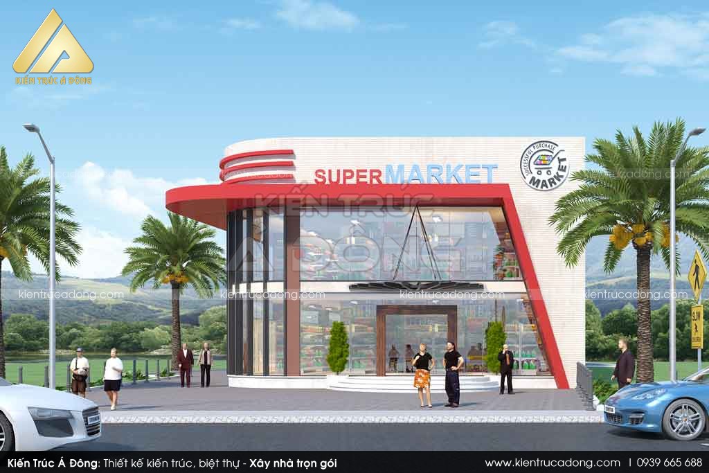 Mẫu thiết kế siêu thị đẹp, hiện đại tại TP Tuyên Quang