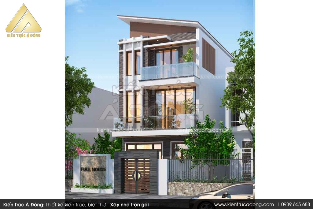 Mẫu nhà phố 3 tầng phong cách hiện đại tại Quảng Ninh