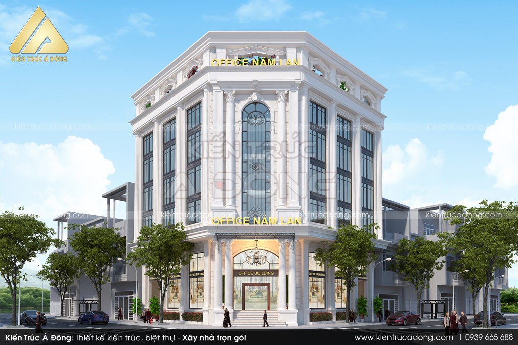 Thiết kế toà nhà văn phòng 7 tầng tại Thạch Thất - Hà Nội